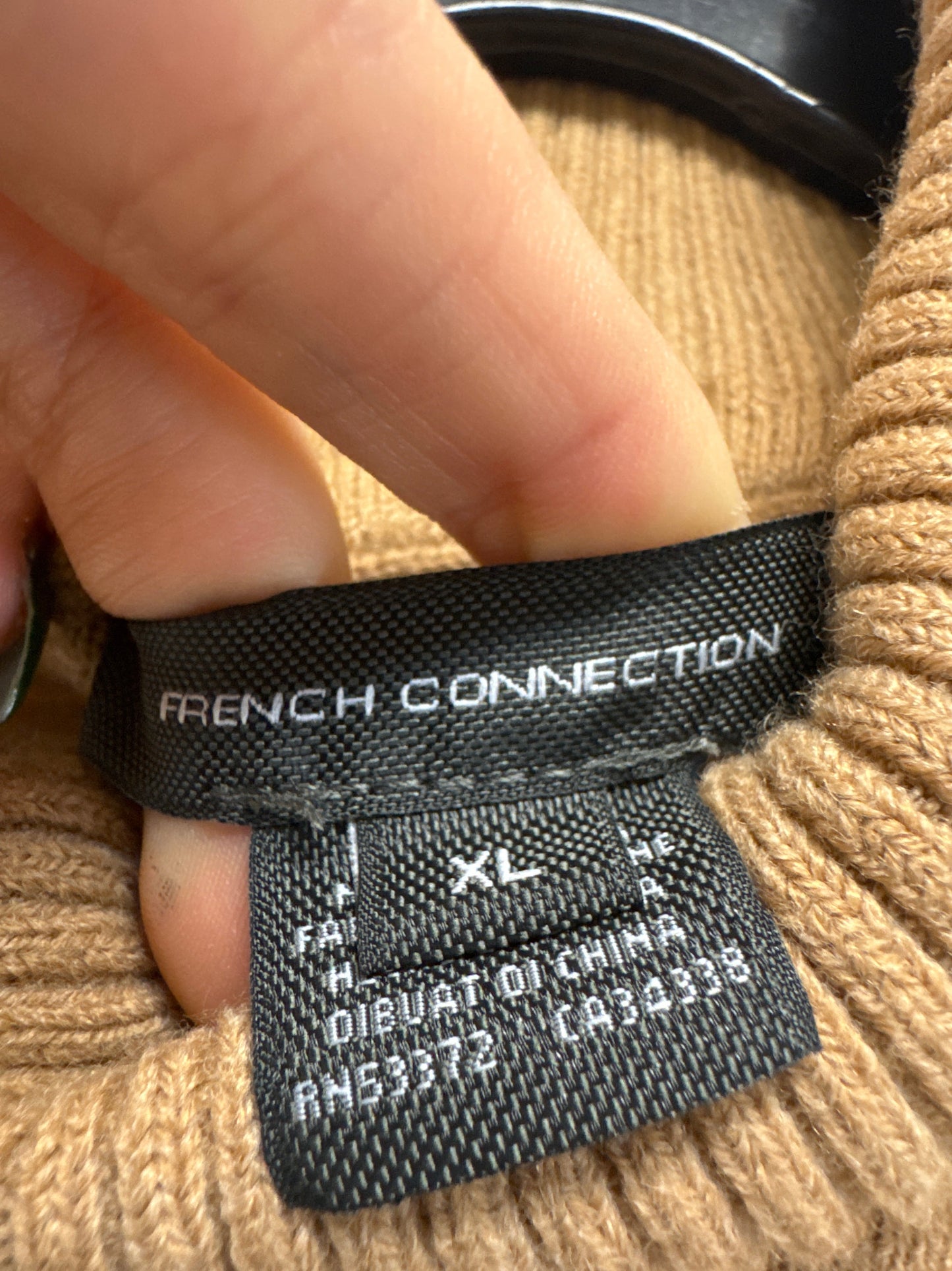 Sweater By French Connection In Tan, Size: Xl