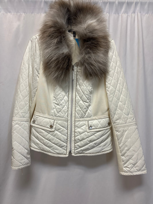 Coat Puffer & Quilted By White House Black Market In White, Size: M