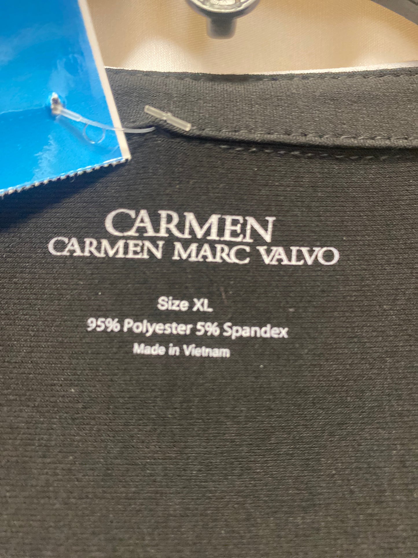 Top Sleeveless By Carmen By Carmen Marc Valvo In Black, Size: Xl