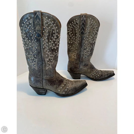 Boots Western By Clothes Mentor In Taupe, Size: 6.5