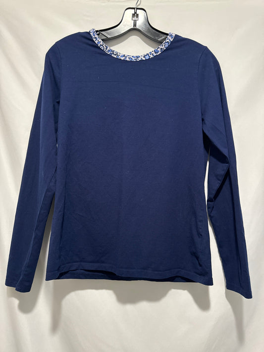 Top Long Sleeve By Lands End In Blue, Size: Xs