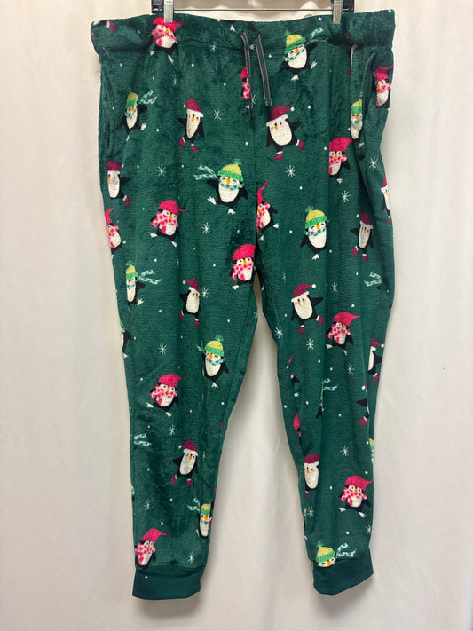 Pajama Pants By Joyspun In Green, Size: 3x