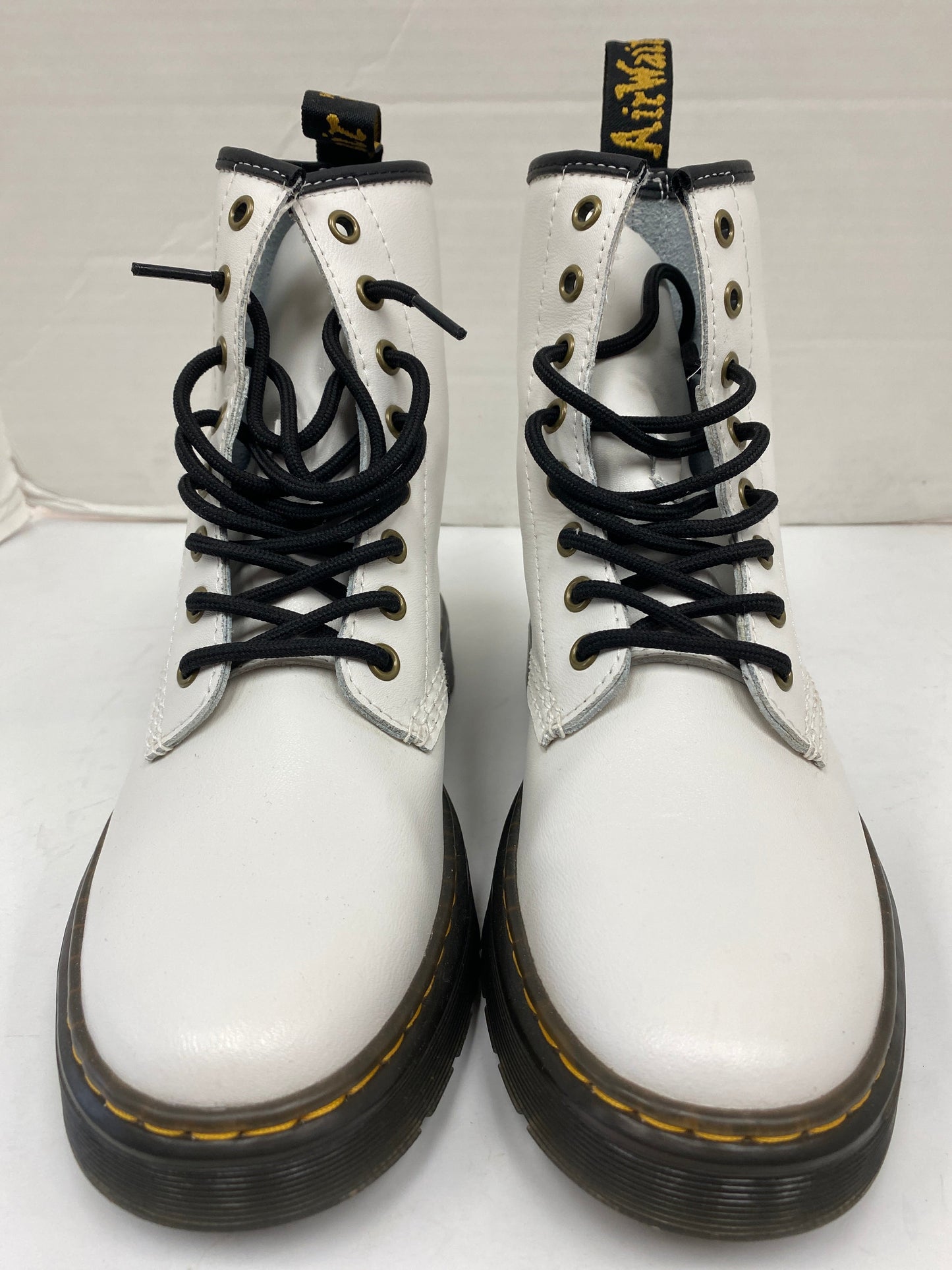 Boots Combat By Dr Martens In White, Size: 8