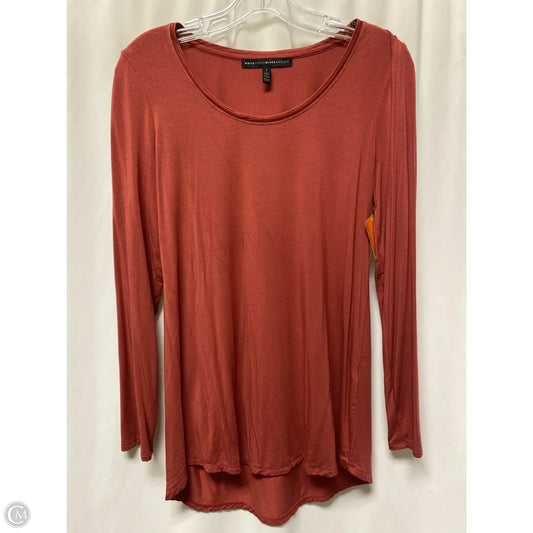 Top Long Sleeve By White House Black Market In Red, Size: S