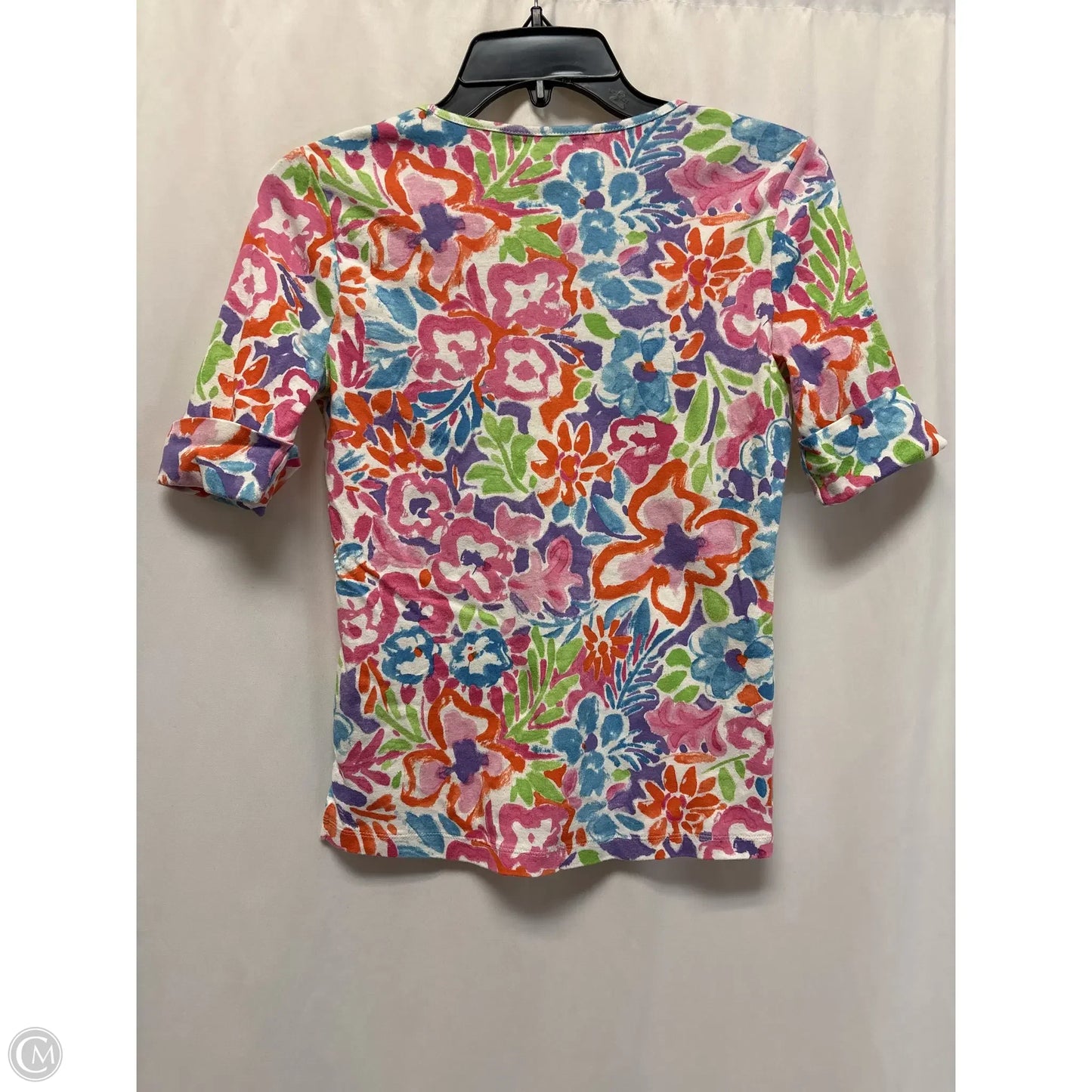 Top Short Sleeve By Ralph Lauren In Pink, Size: M