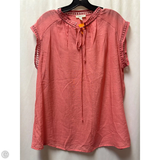 Top Sleeveless By Clothes Mentor In Pink, Size: M