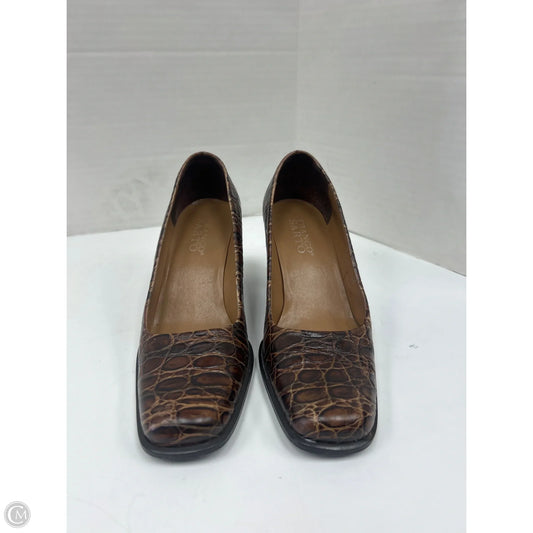 Shoes Heels Block By Franco Sarto In Brown, Size: 6