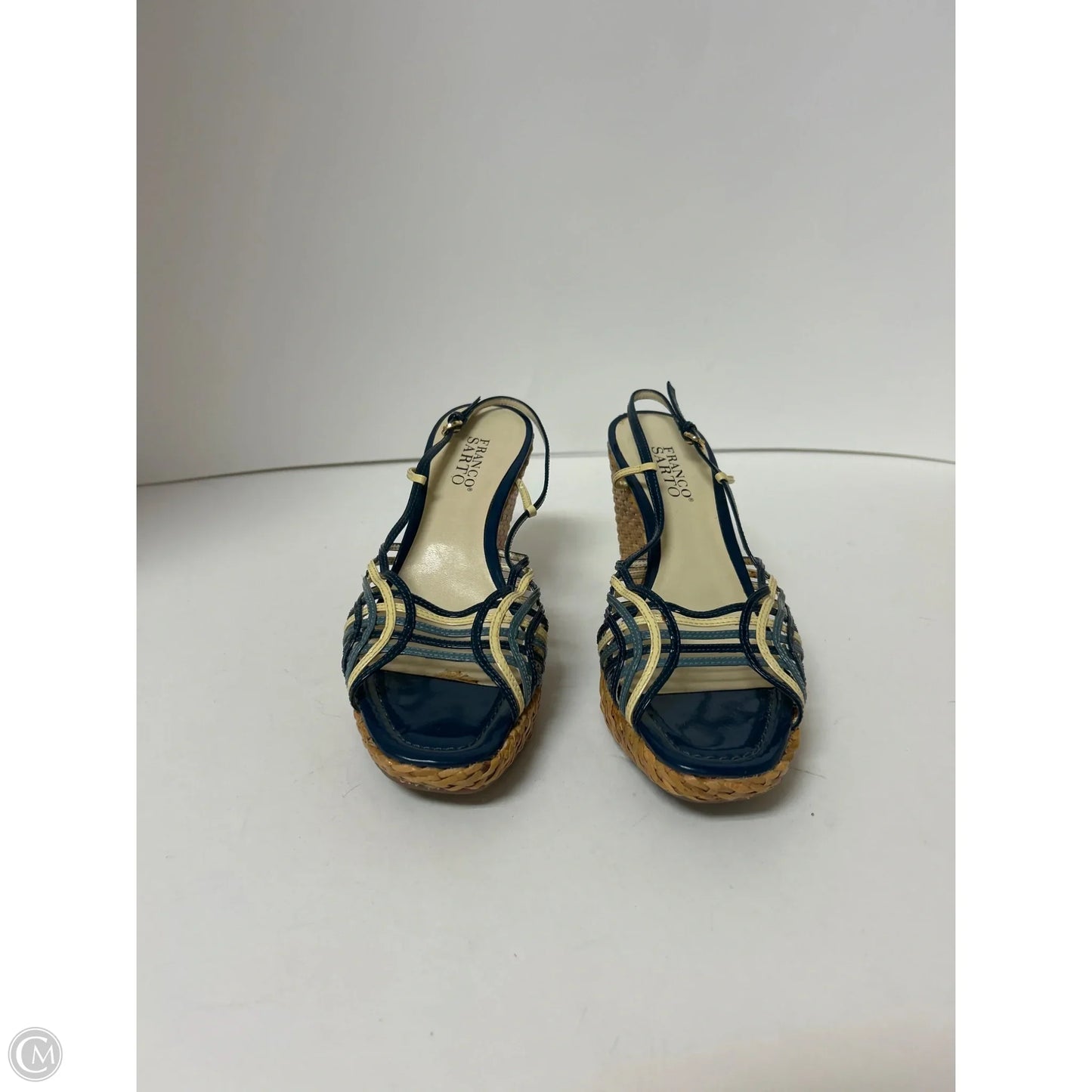 Shoes Heels Block By Franco Sarto In Blue, Size: 6.5