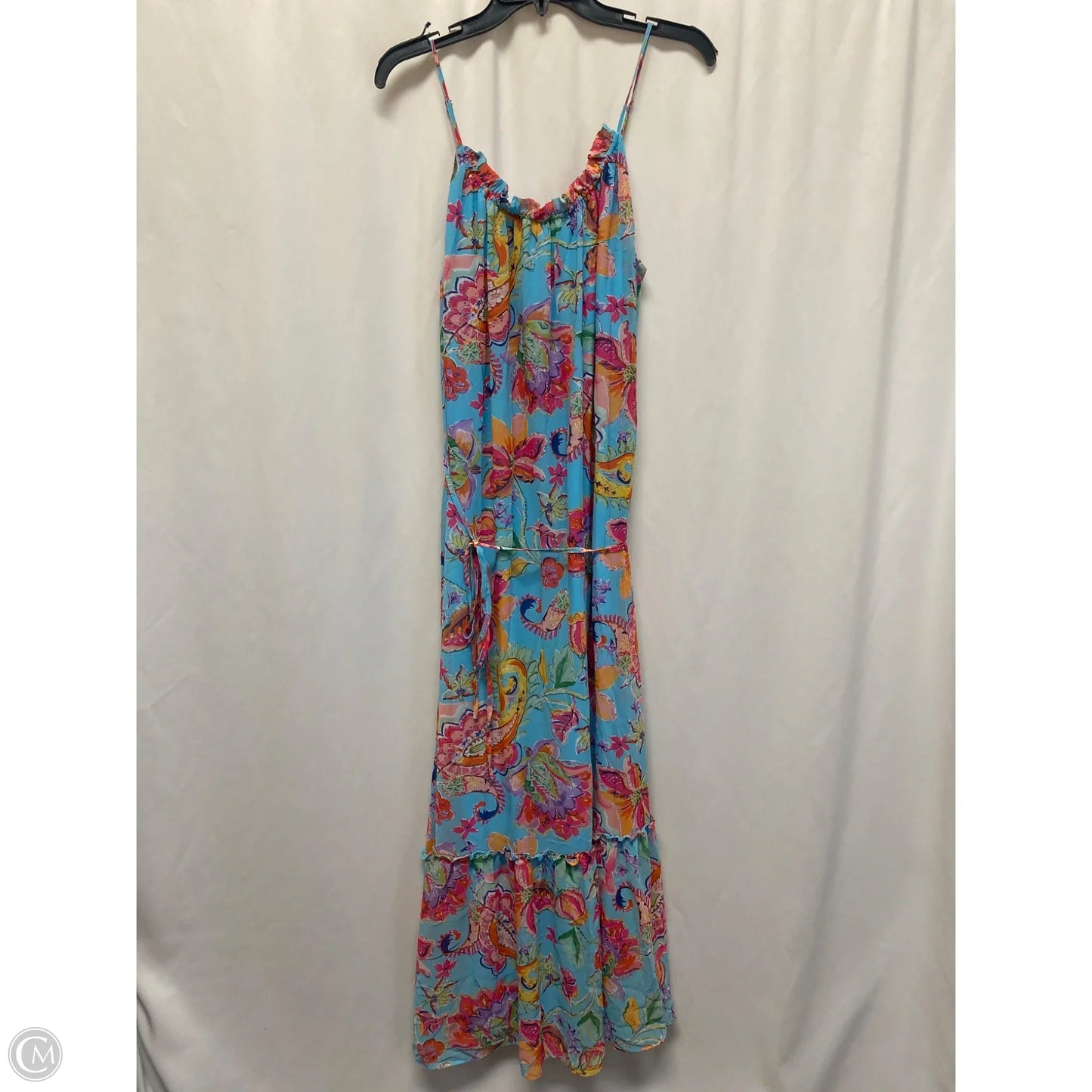 Dress Casual Maxi By Nicole Miller In Blue, Size: L