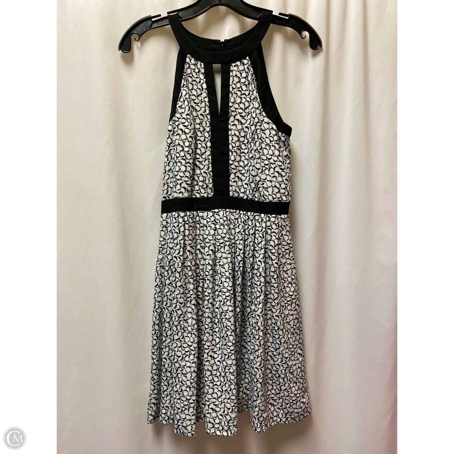 Dress Casual Midi By White House Black Market In Black & White, Size: Xs