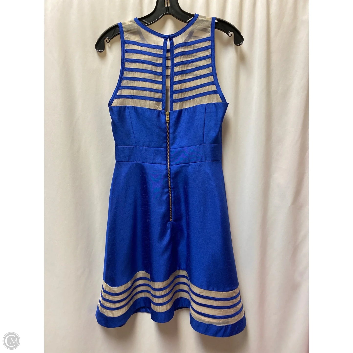 Dress Casual Midi By Taylor In Blue, Size: Xs