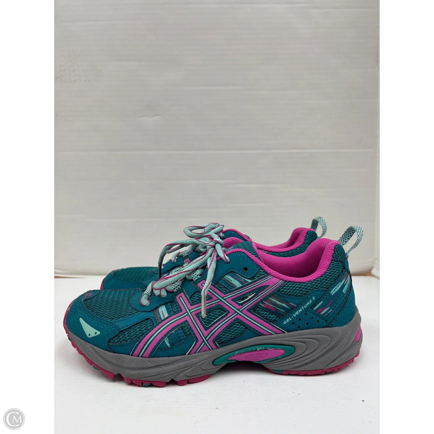Shoes Athletic By Asics In Teal, Size: 8.5