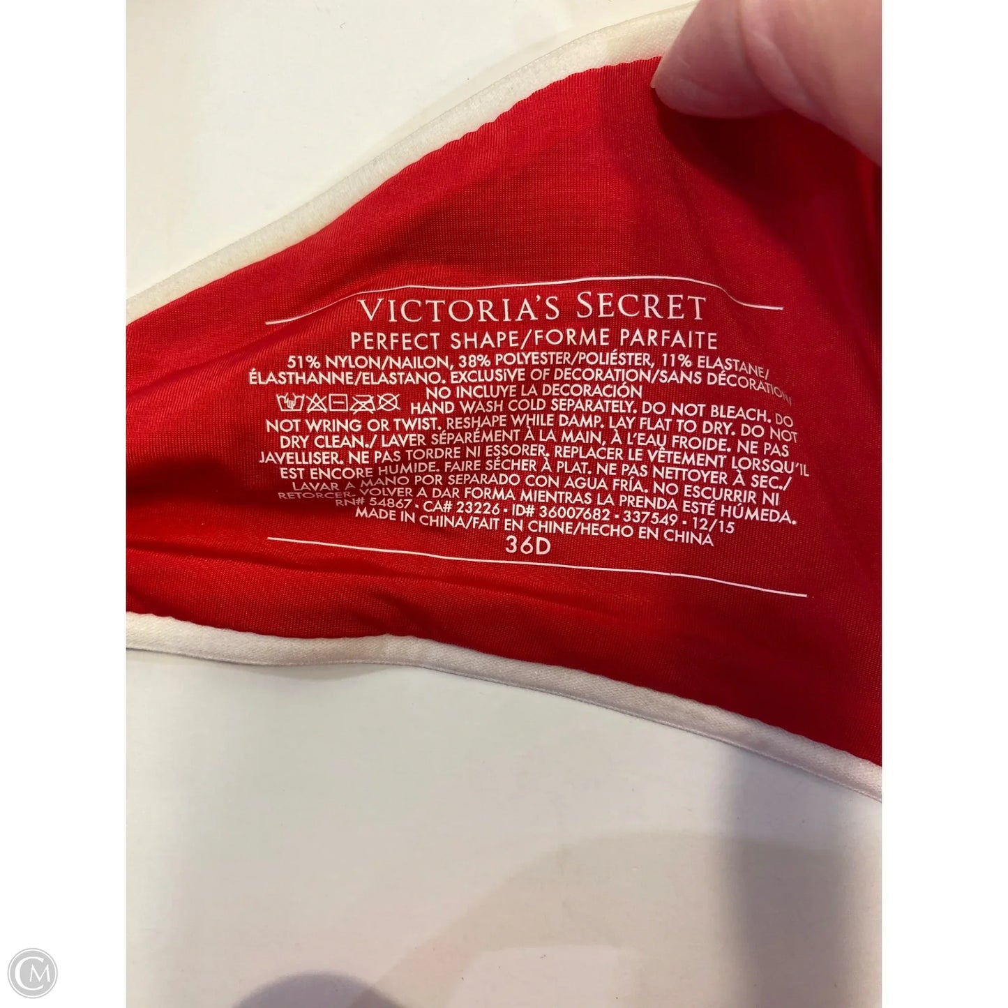 Bra By Victorias Secret In Red, Size: 0