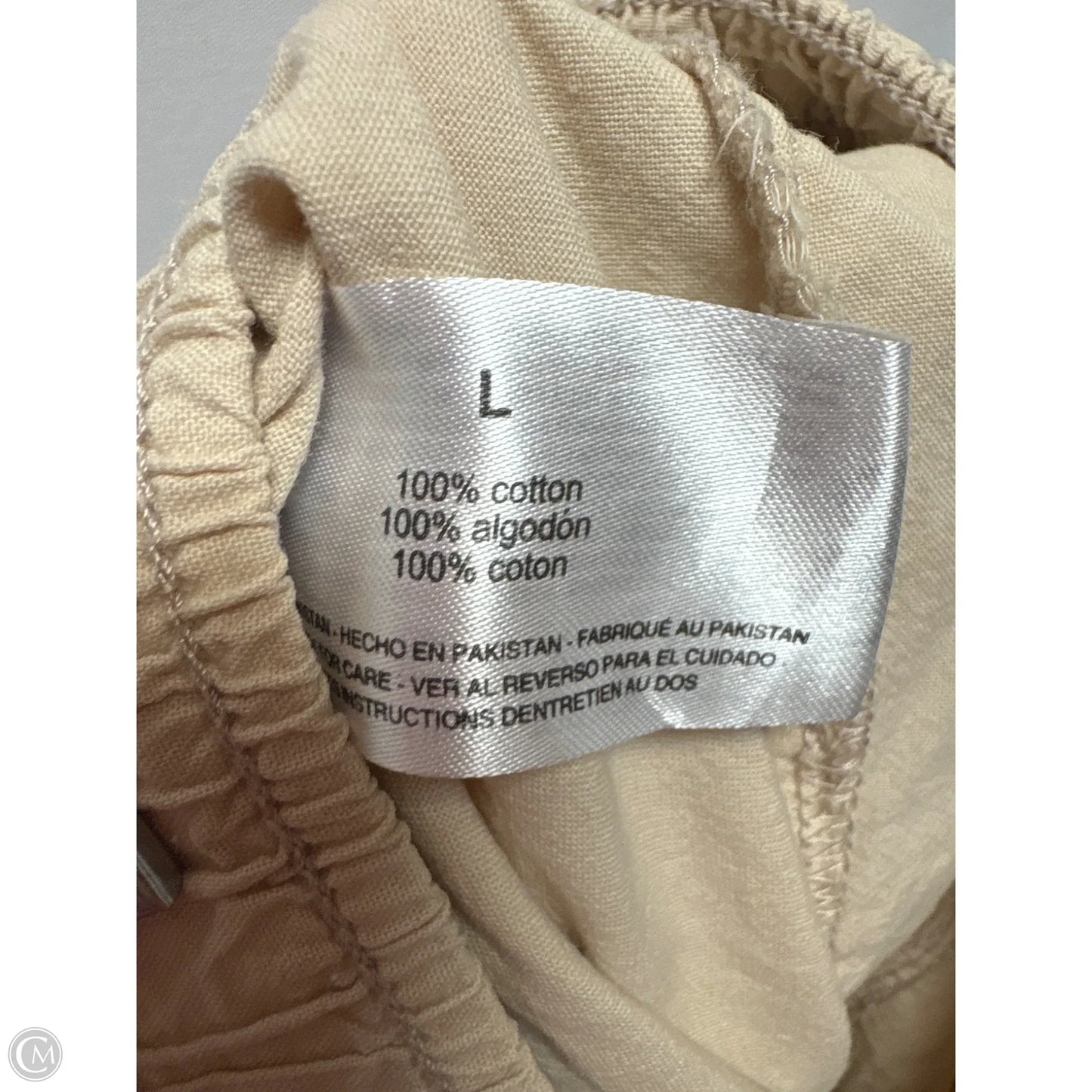 Capris By Gloria Vanderbilt In Tan, Size: L