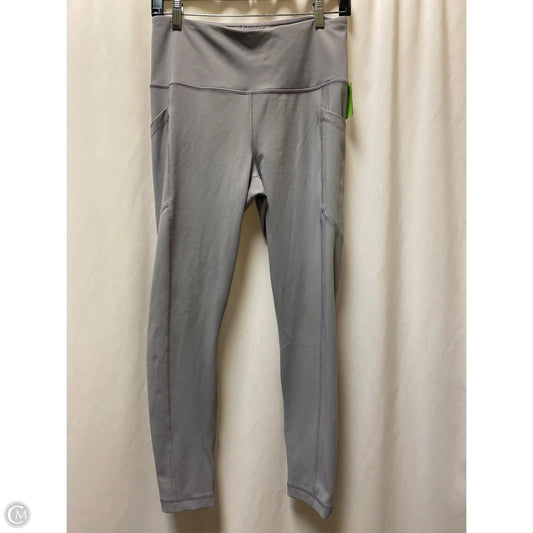 Athletic Leggings By 90 Degrees By Reflex In Grey, Size: L