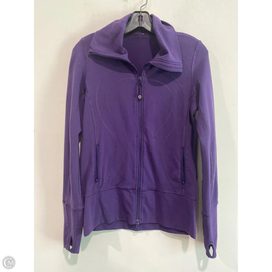 Athletic Sweatshirt Collar By Lululemon In Purple, Size: 6