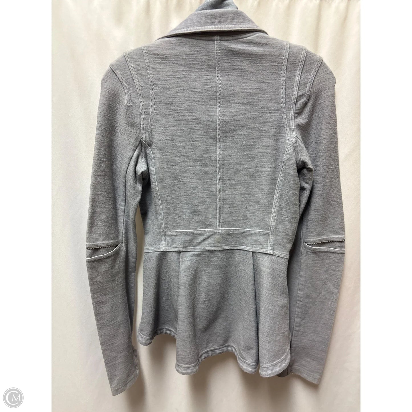 Athletic Jacket By Lululemon In Grey, Size: 4