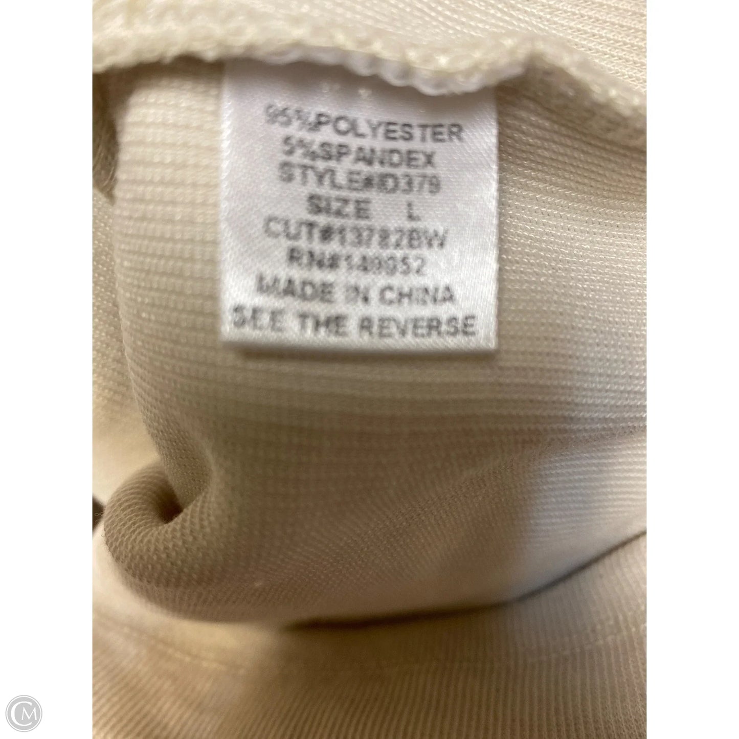 Dress Casual Short By Clothes Mentor In Cream, Size: L