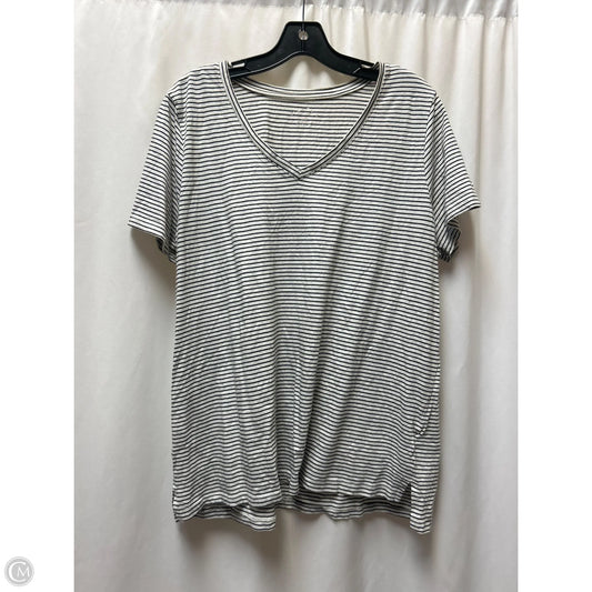 Top Short Sleeve By Eddie Bauer In Black, Size: Xxl