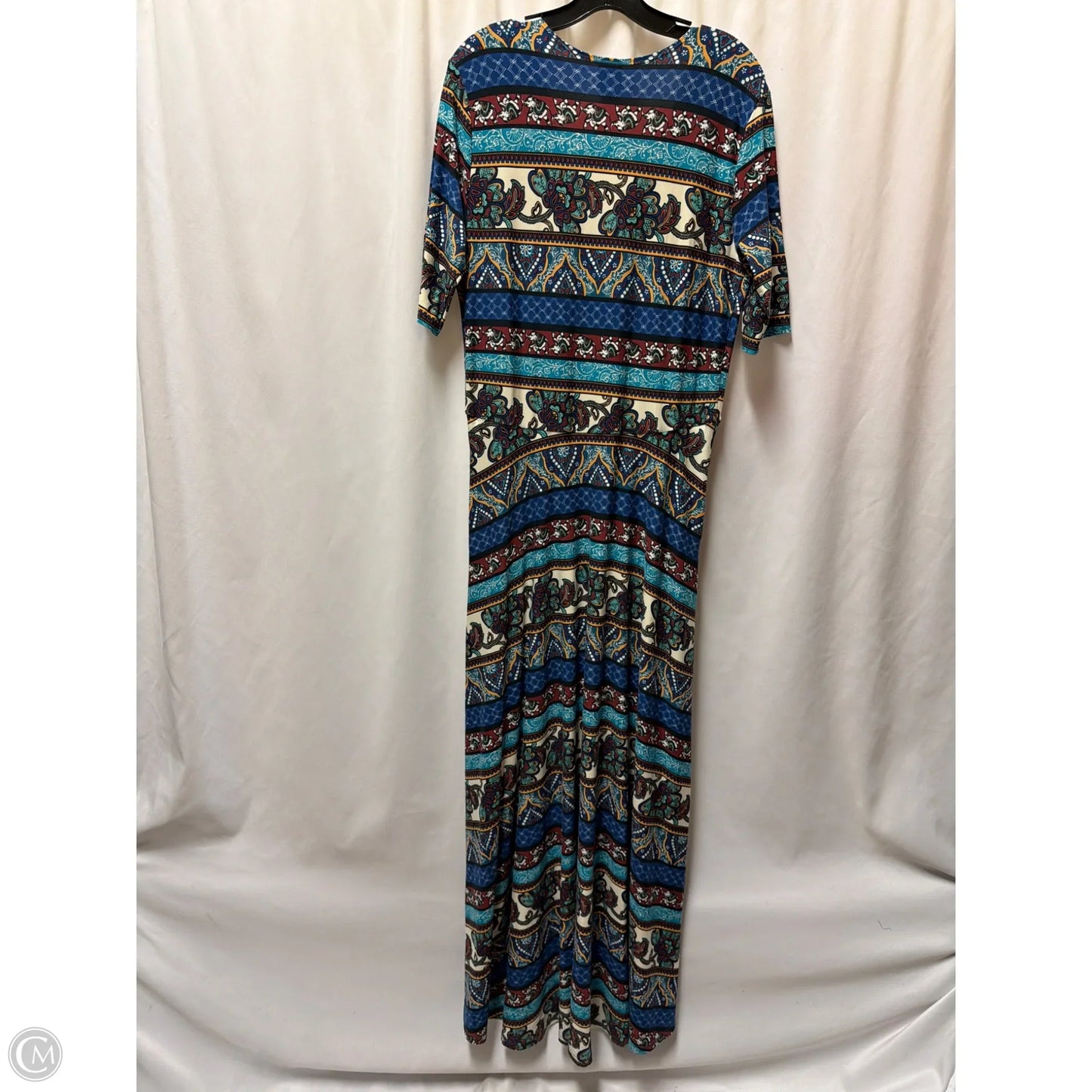 Dress Casual Maxi By Agnes & Dora In Blue, Size: 2x