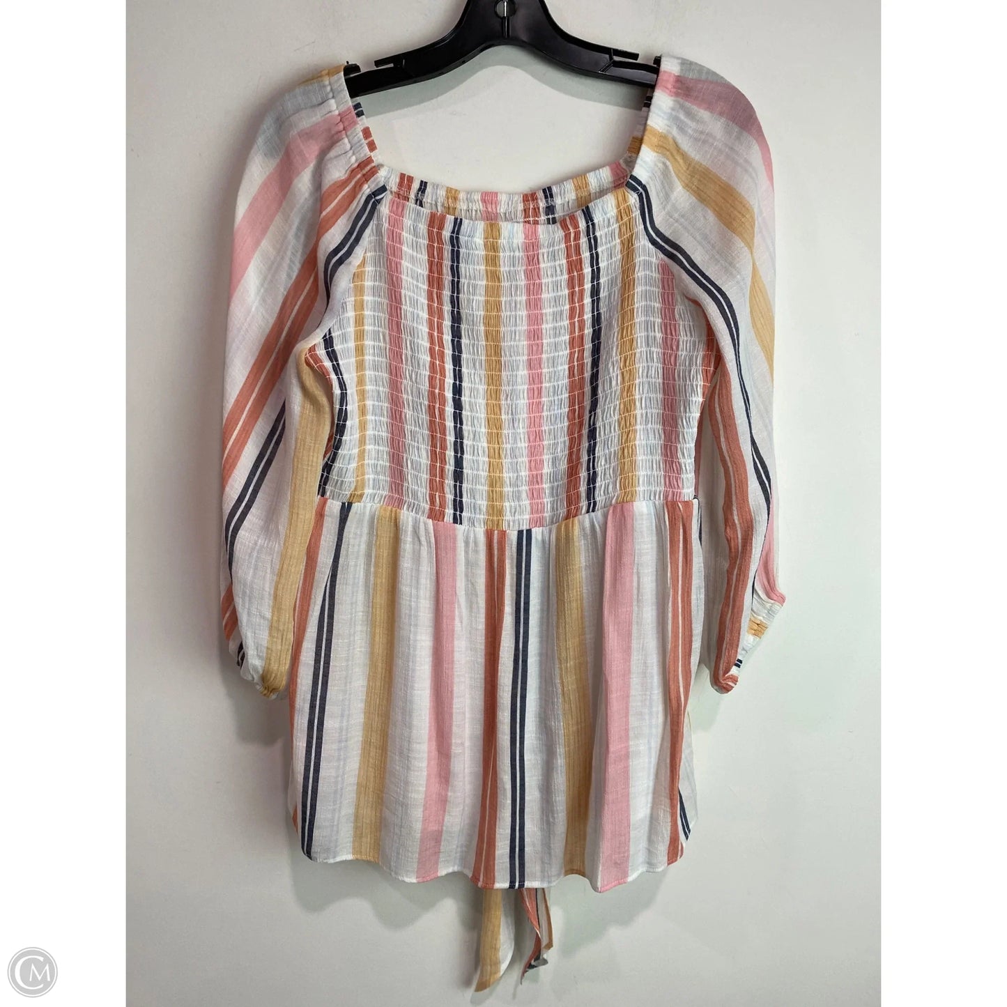 Top Long Sleeve By Cato In Pink, Size: L