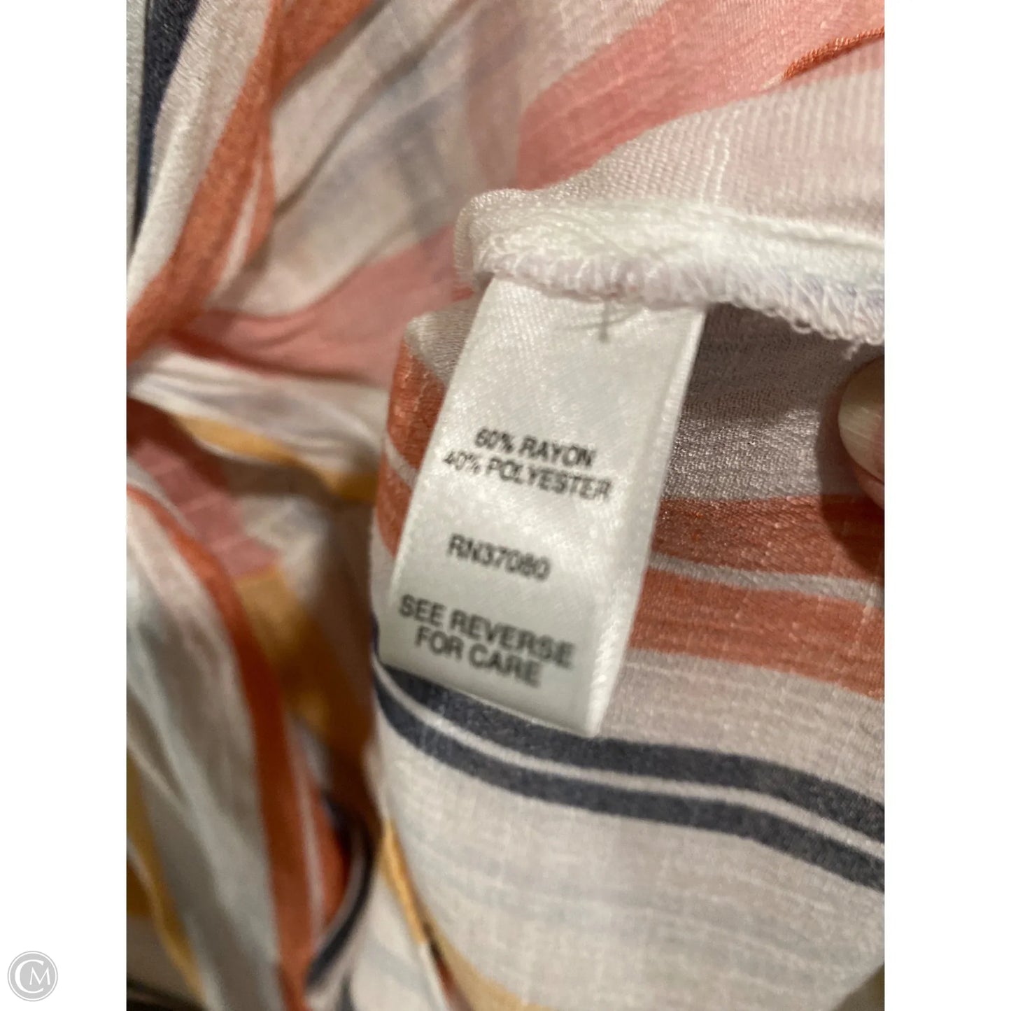 Top Long Sleeve By Cato In Pink, Size: L