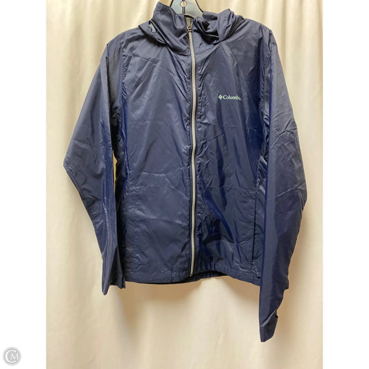 Jacket Windbreaker By Columbia In Navy, Size: L