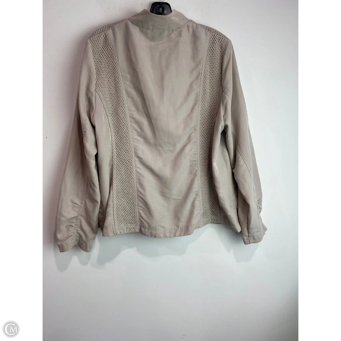 Jacket Utility By Chicos In Beige, Size: L