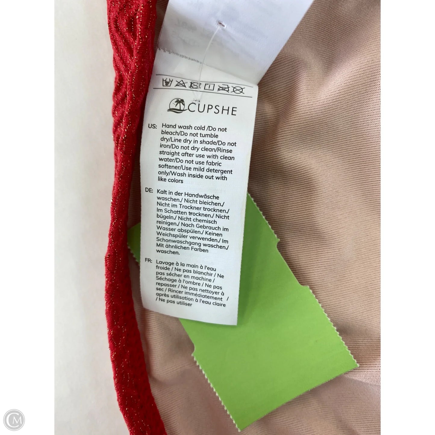 Swimsuit 2pc By Cupshe In Red, Size: L