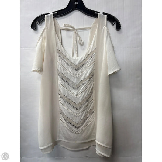 Top Sleeveless By Miss Me In Cream, Size: M