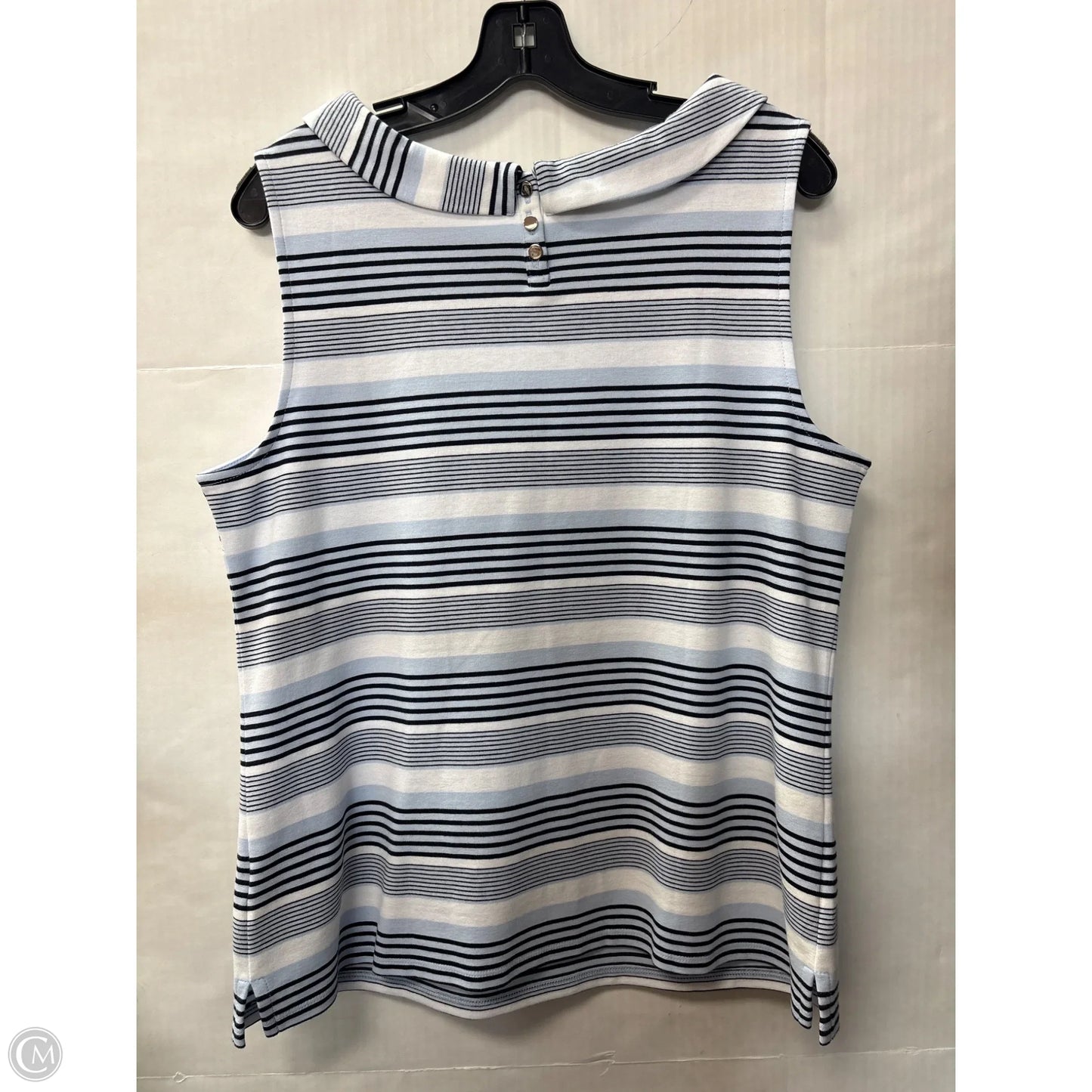 Top Sleeveless By Talbots In Blue, Size: L
