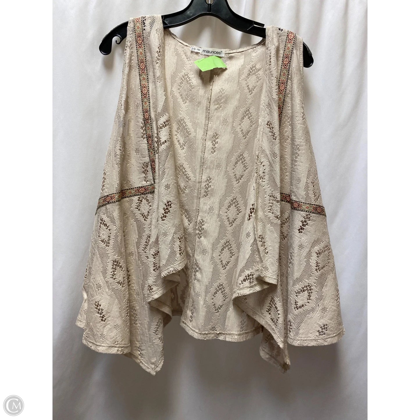 Cardigan By Maurices In Tan, Size: 2x