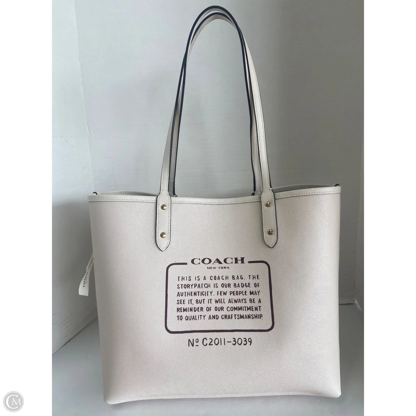 Handbag Designer By Coach, Size: Large