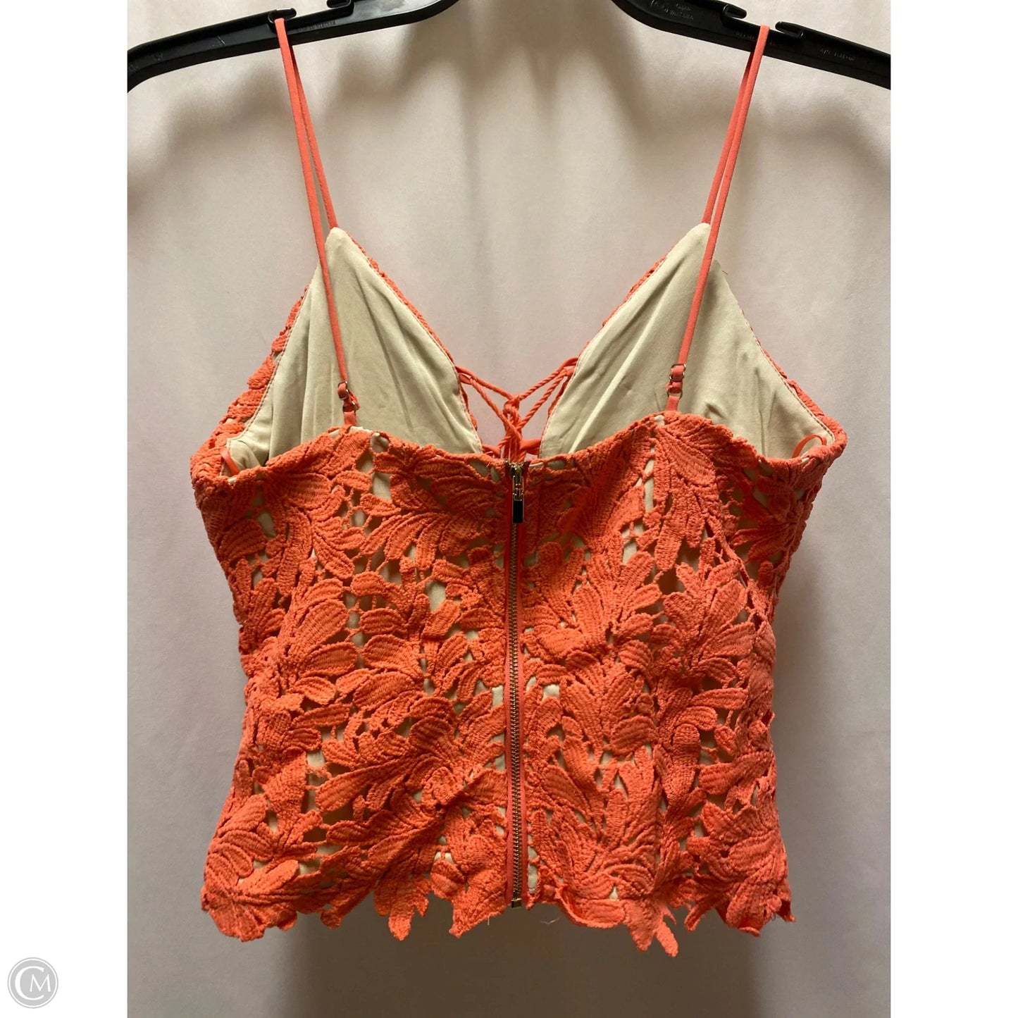Top Sleeveless By Clothes Mentor In Coral, Size: S