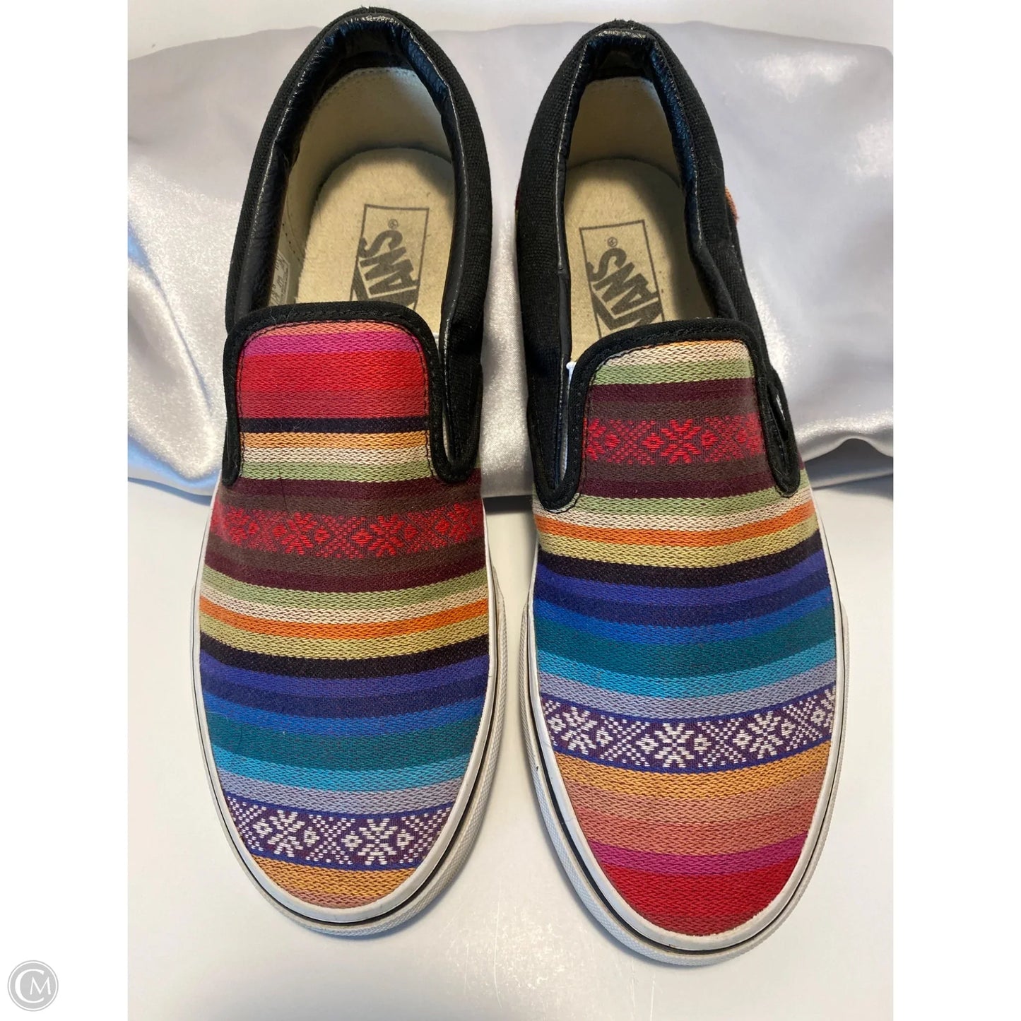 Shoes Sneakers By Vans In Multi-colored, Size: 10