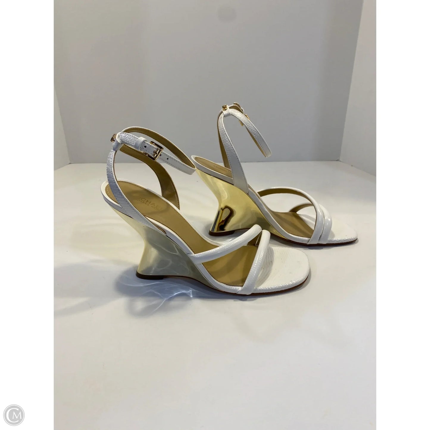 Shoes Heels Wedge By Michael By Michael Kors In White, Size: 7.5