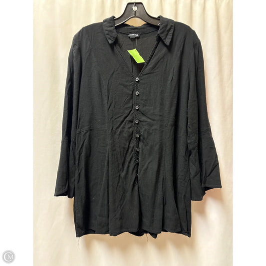 Top Long Sleeve By Torrid In Black, Size: 1x