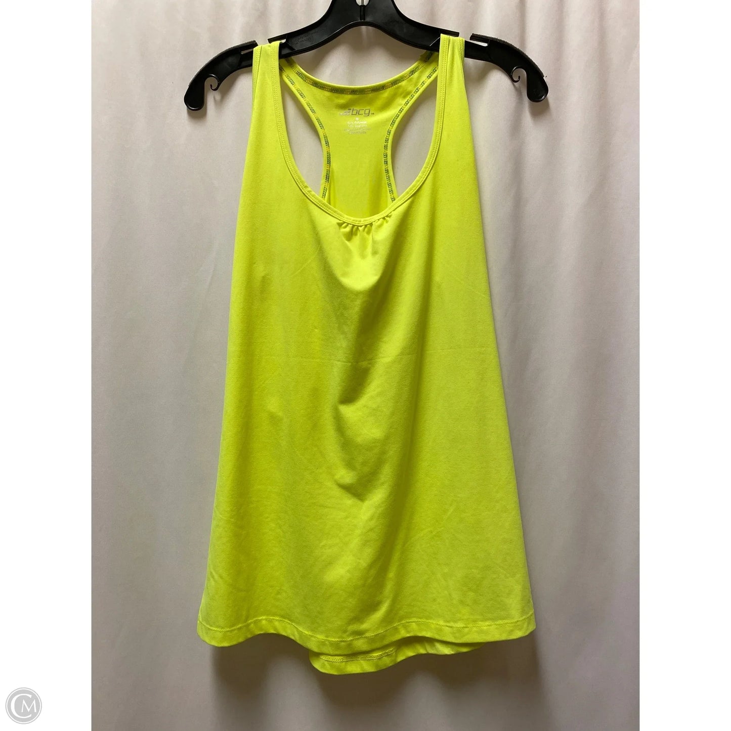 Athletic Tank Top By Bcg In Yellow, Size: M