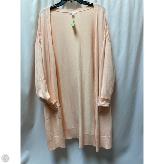 Cardigan By Cato In Peach, Size: 1x