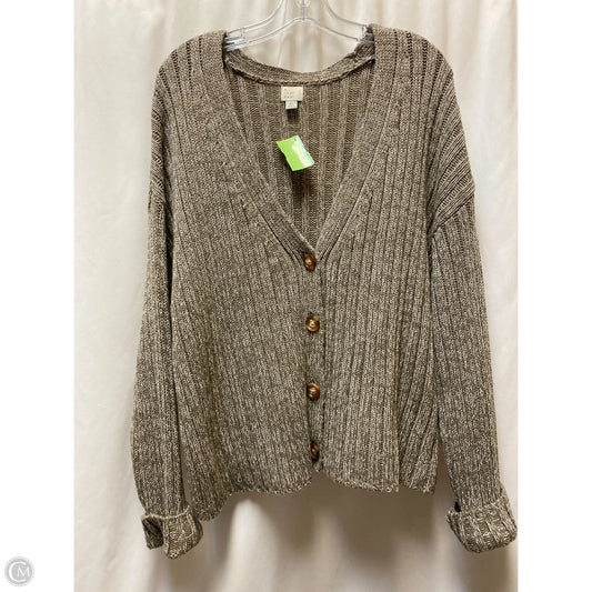 Cardigan By A New Day In Taupe, Size: Xl