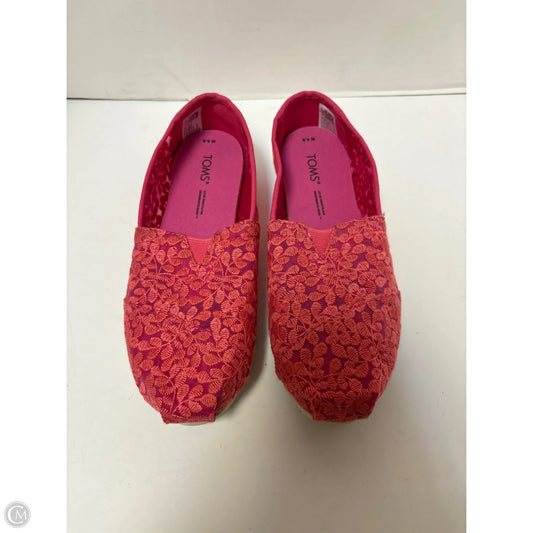 Shoes Flats By Toms In Pink, Size: 5.5