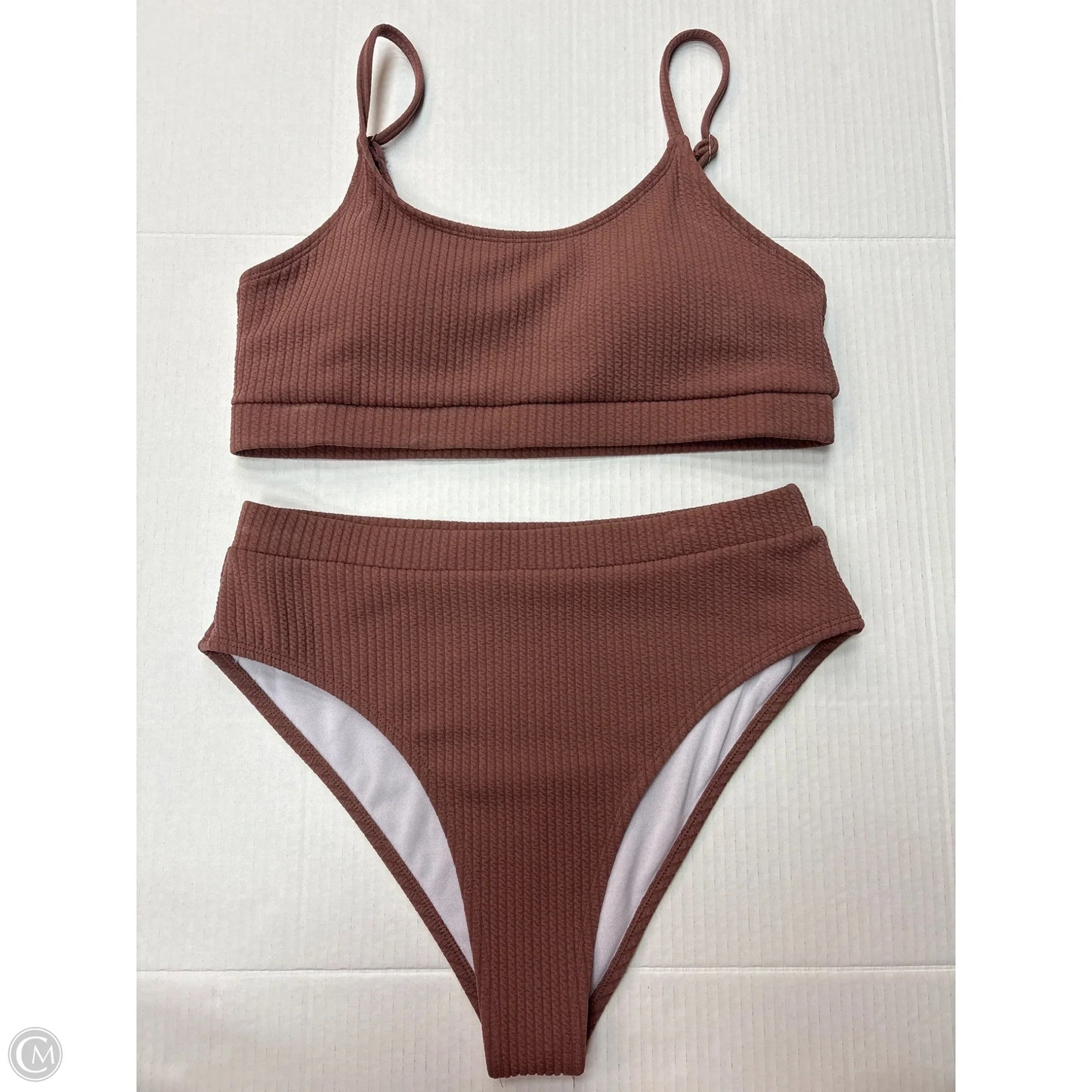 Swimsuit 2pc By Clothes Mentor In Brown, Size: L
