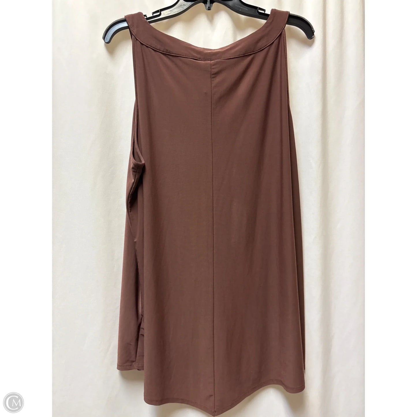 Top Sleeveless By Cato In Brown, Size: 3x