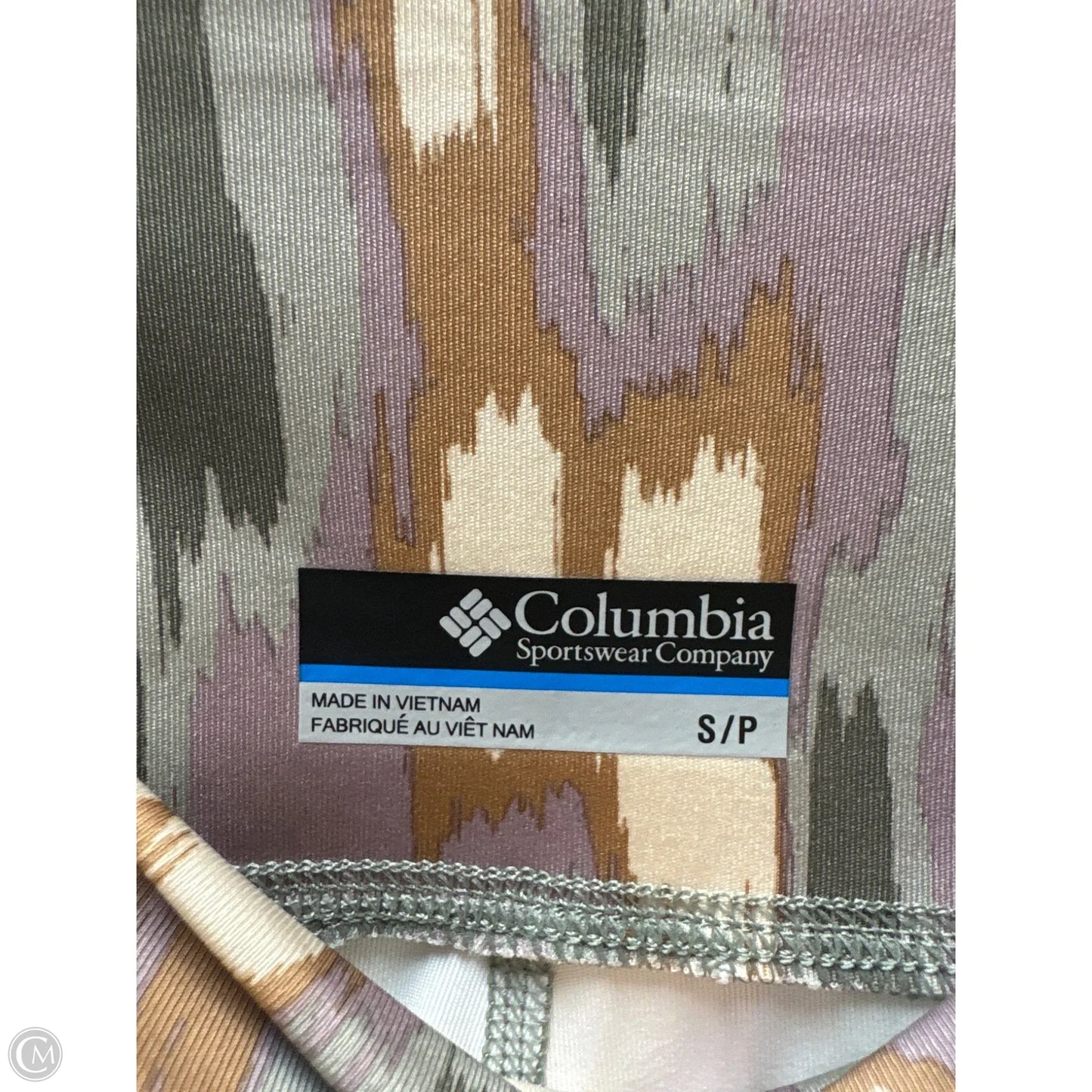 Athletic Leggings By Columbia In Green, Size: S