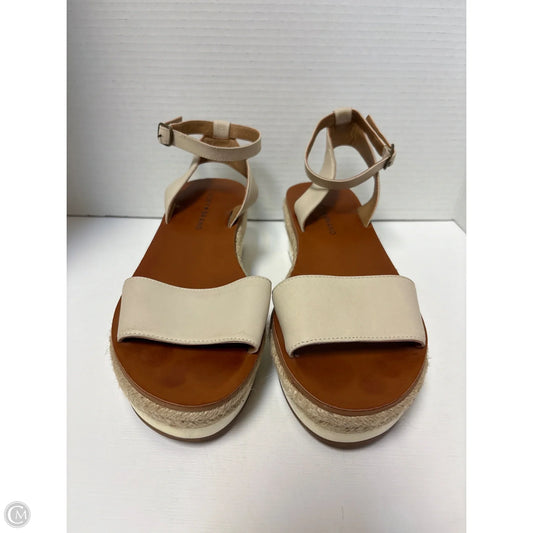 Sandals Heels Block By Lucky Brand In Tan, Size: 8.5