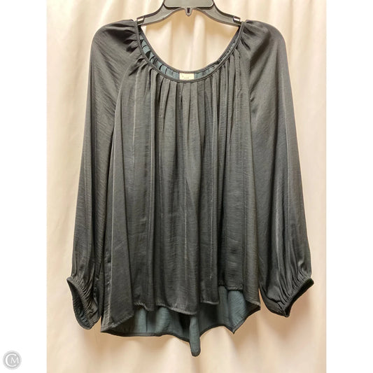 Top Long Sleeve By A New Day In Black, Size: Xxl