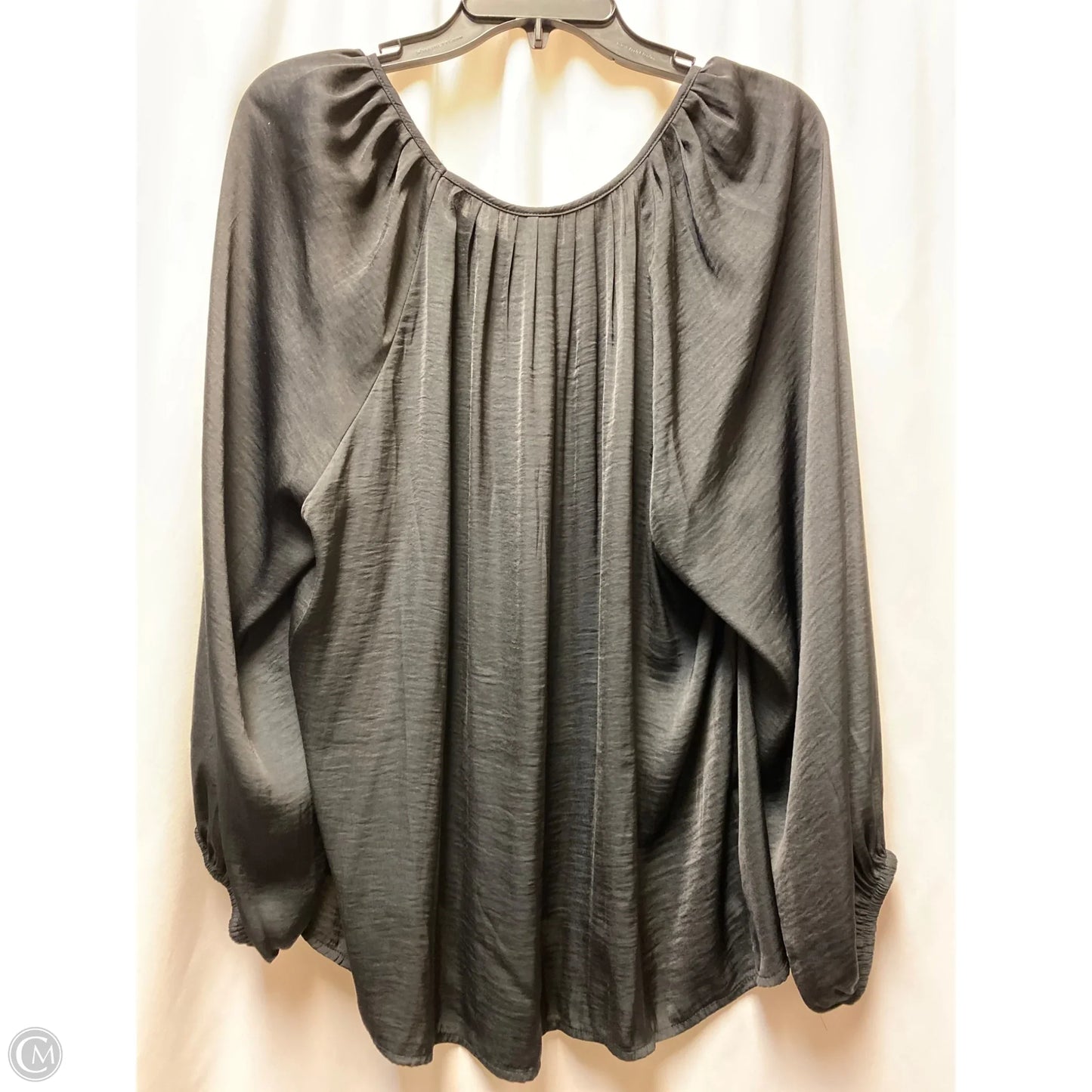 Top Long Sleeve By A New Day In Black, Size: Xxl