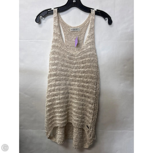 Top Sleeveless By Abercrombie And Fitch In Tan, Size: M