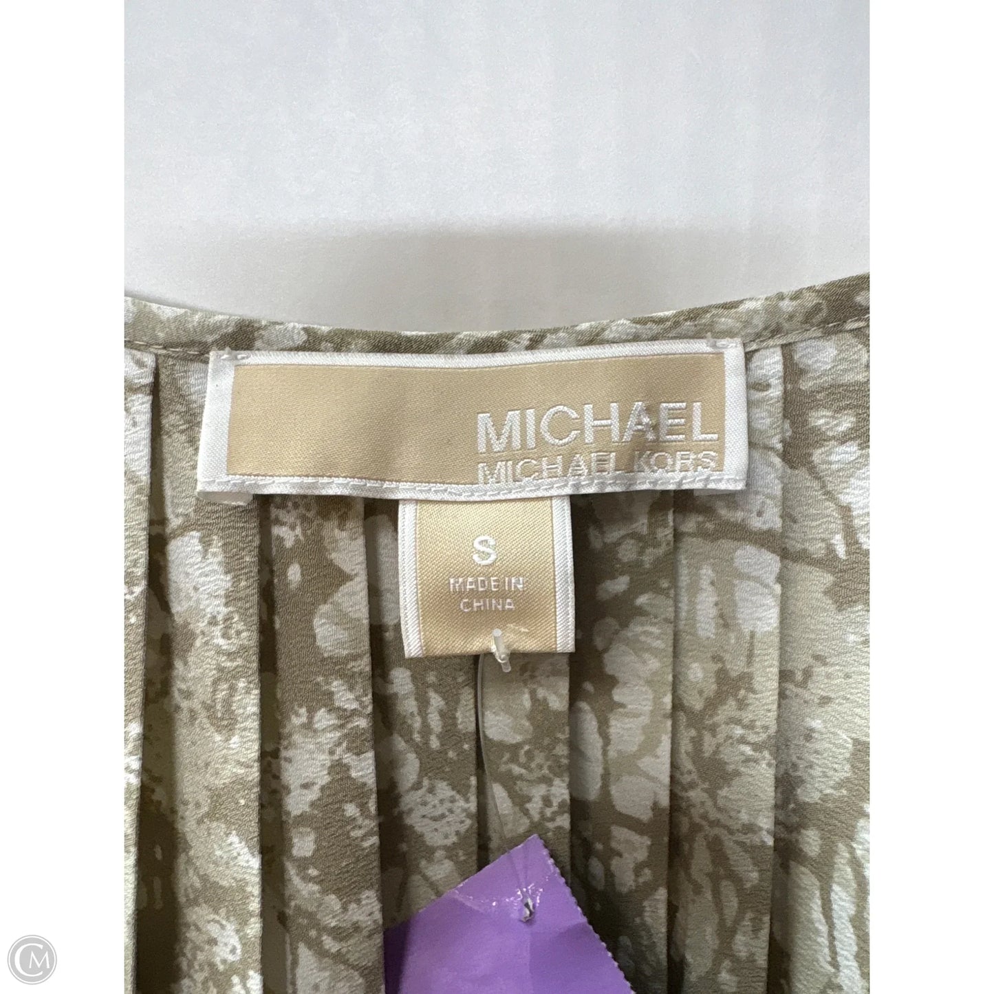 Top Long Sleeve By Michael By Michael Kors In Taupe, Size: S