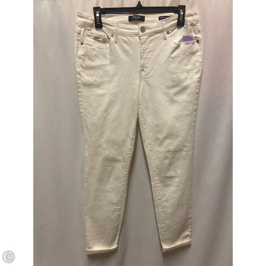 Jeans Skinny By Nine West In White, Size: 8